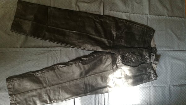 Leather trousers for U-Boat crew, Kriegsmarine original ww2