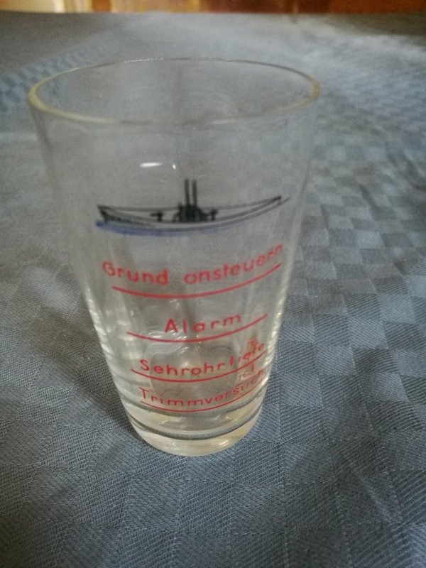 shot glass from officer`s mess, original, ww2