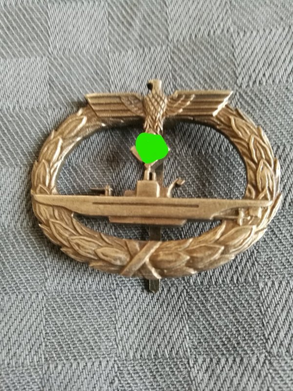 Repro U-Boat War Badge German Kriegsmarine ww2