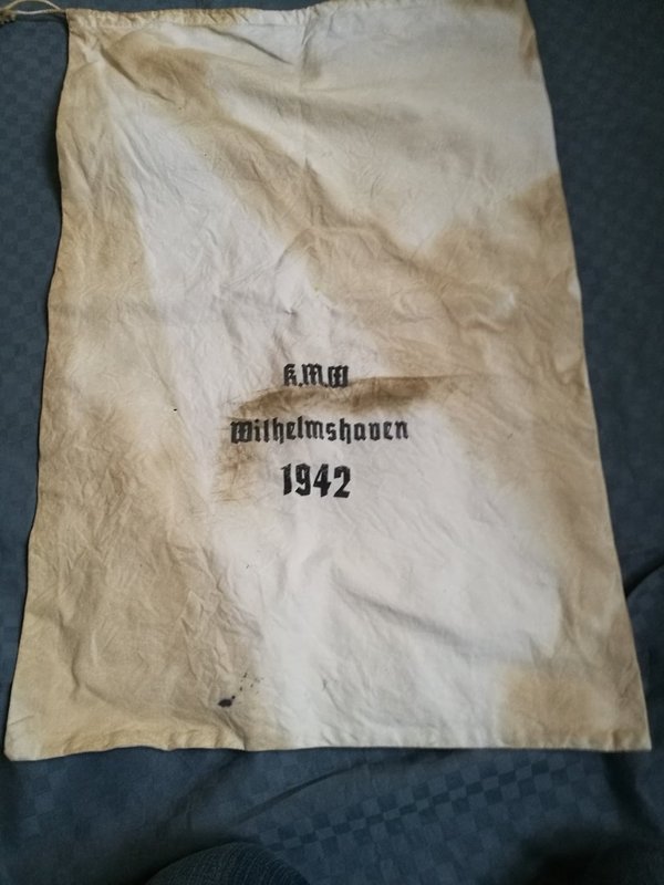 German Kriegsmarine original clothes bag ww2