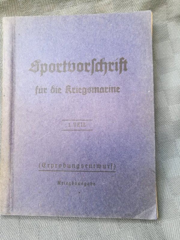 Original Kriegsmarine Sportvorschrift 2wk