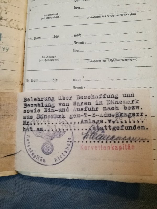 Original Kriegsmarine soldbuch ww2