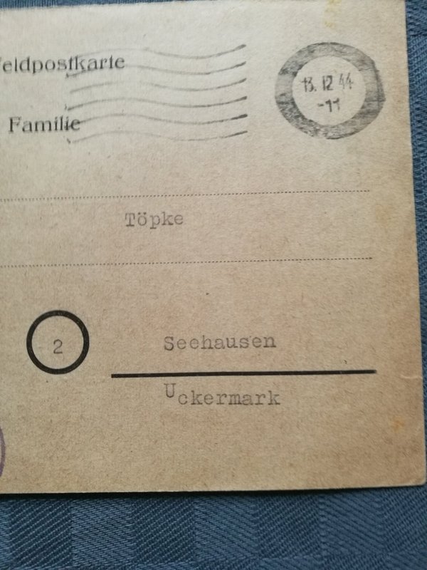 Original Funk-Feldpostkarte Kriegsmarine La Rochelle 2wk