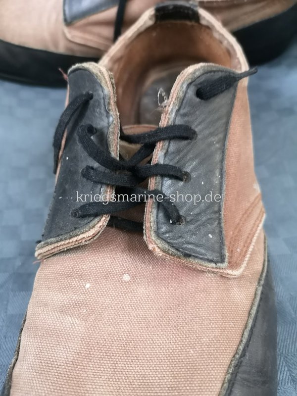 Original Kriegsmarine canvas shoes ww2