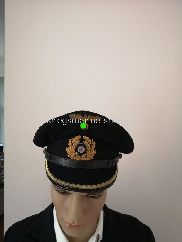 Original Kriegsmarine visor cap Officer ww2