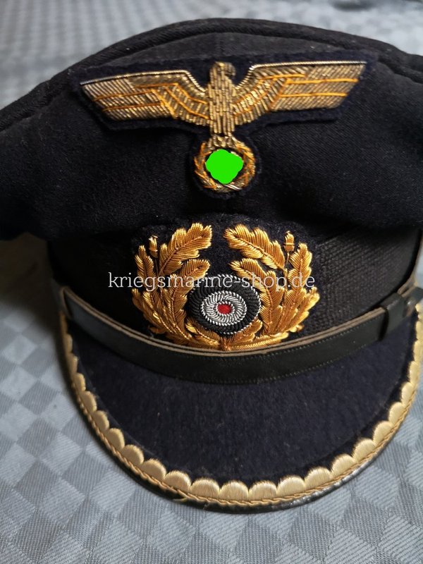 Original Kriegsmarine visor cap Officer ww2