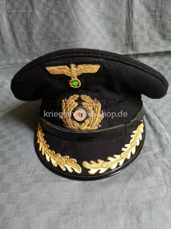 Original Kriegsmarine visor cap staff officer ww2