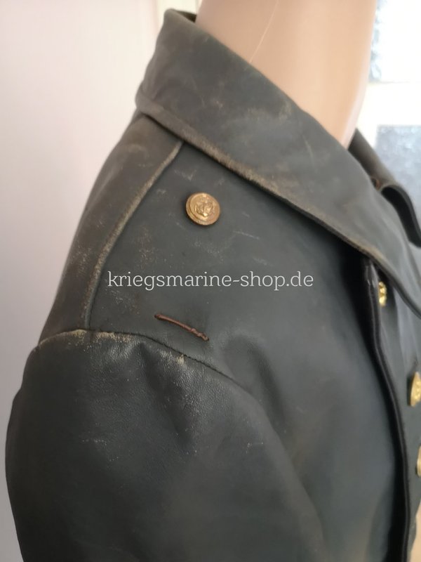 Original Kriegsmarine Ledermantel Offizier 2wk