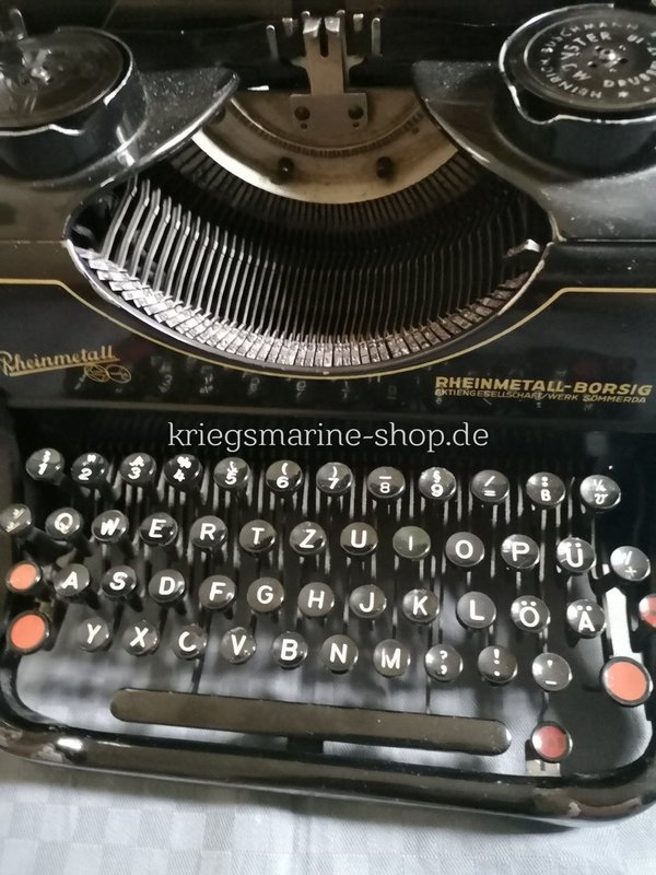 Kriegsmarine Schreibmaschine Rheinmetall 2wk