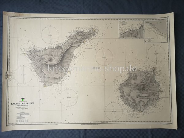 15 nautische Karten Spanische Gewässer kriegsmarine 2wk