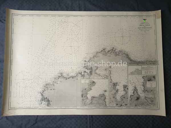15 nautical charts spanish waters Kriegsmarine ww2