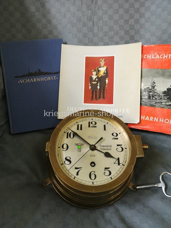 Kriegsmarine ship clock commander Scharnhorst ww2