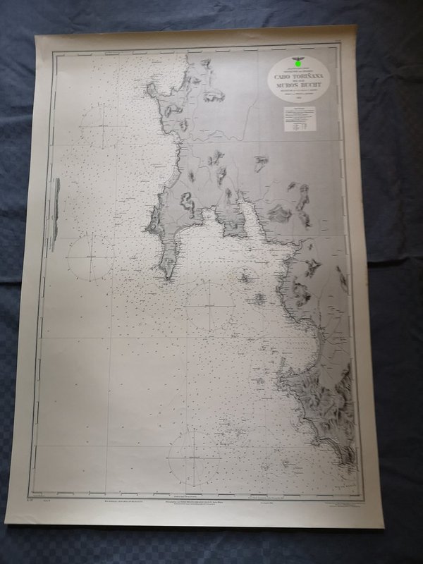 Kriegsmarine nautische Karte Blatt 617 2wk