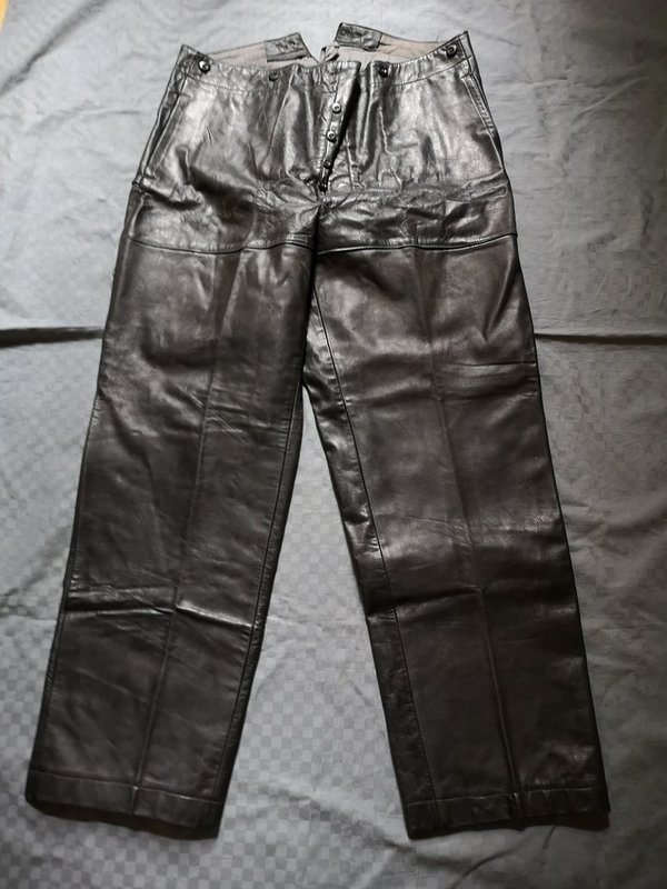 Kriegsmarine black leather trousers ww2