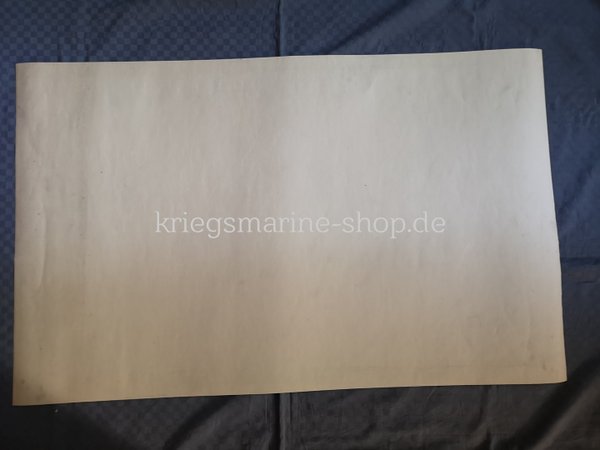 Kriegsmarine nautische Karte Ankerplätze Kap Verde Inseln 2wk
