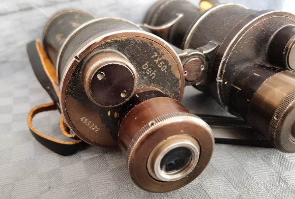 Kriegsmarine binoculars Leitz 7 x 50 beh ww2
