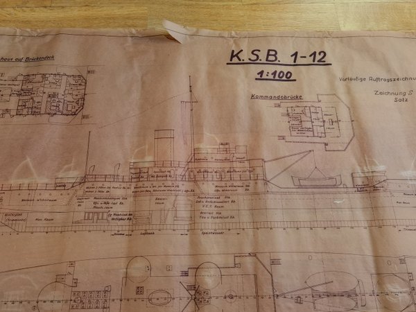 Kriegsmarine Einrichtungspläne 2wk