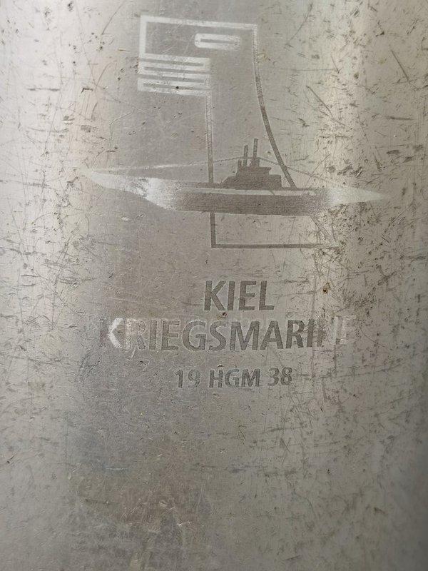 Kriegsmarine Kaffekanne U-Flottille Hundius 2wk