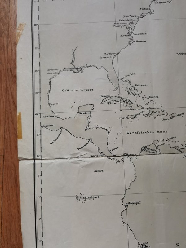 Nautische Karte Atlantik